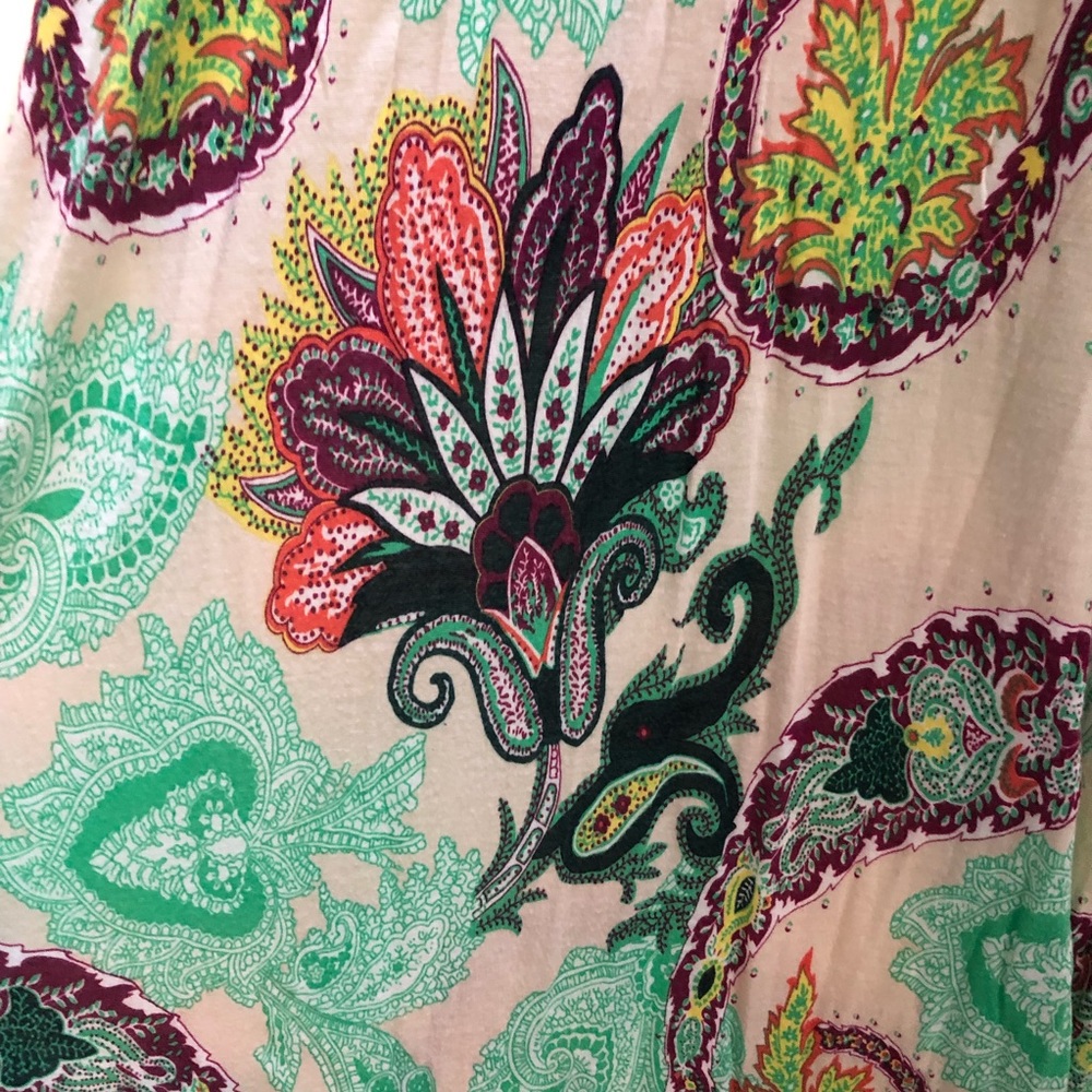 Open back paisley dress
